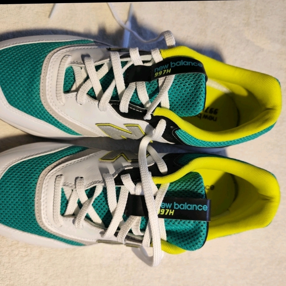 New Balance 997H Shoes Mens Size 8.5 Green White Black Pre-Owned - Picture 4 of 8